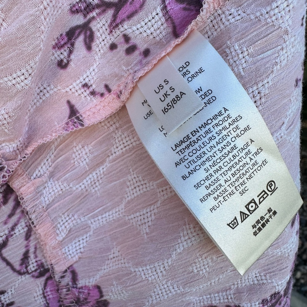Free People Sunbaked Swing Floral Midi Dress, EUC size small runs oversized. - Picture 12 of 12
